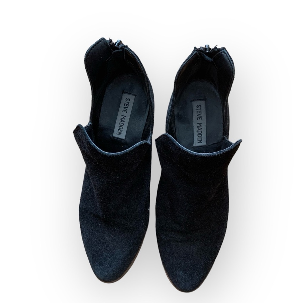 Steve Madden black suede bootie - Picture 7 of 8
